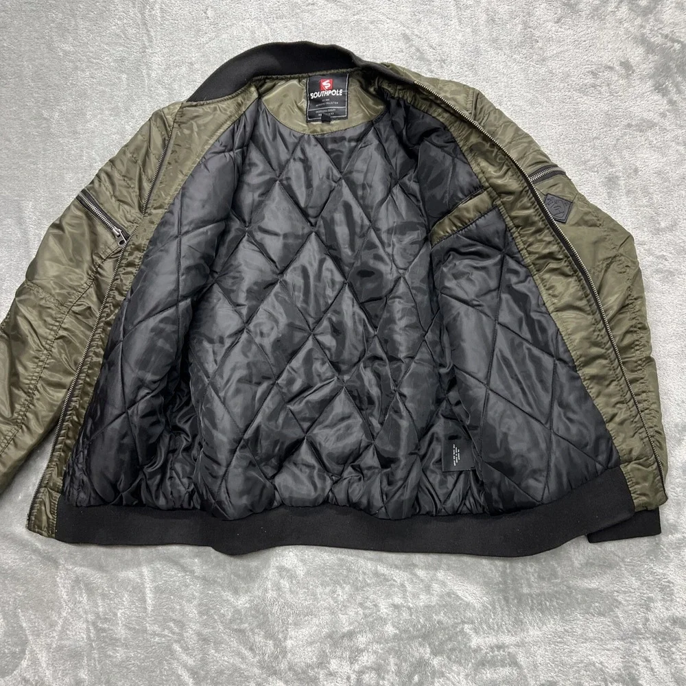 Vintage soutpole Green Youth puffer jacket Size XL(18-20) Y2K